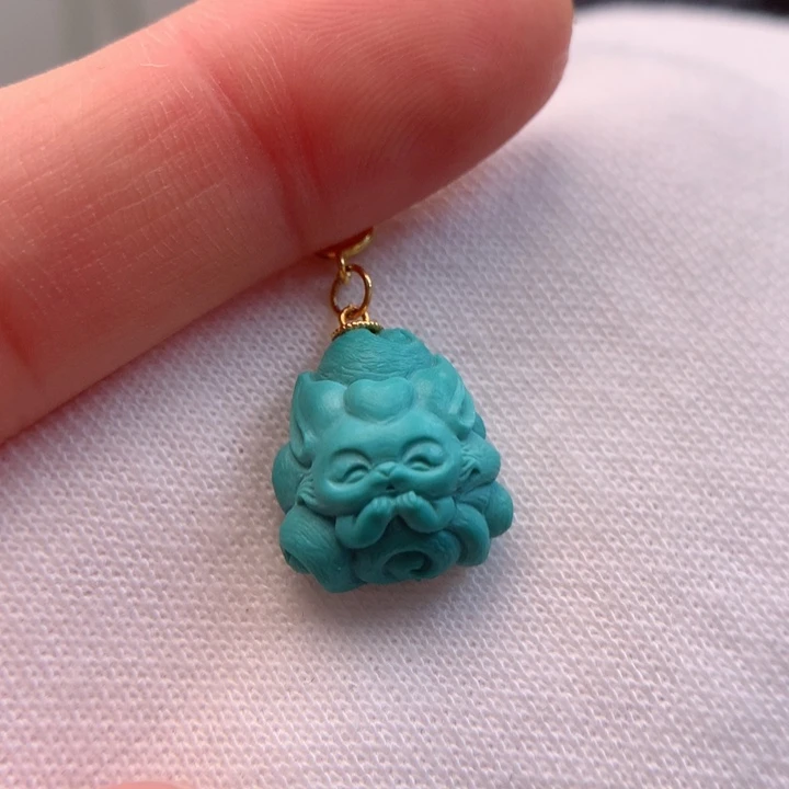 绿松石珠宝奇石18K金镶嵌