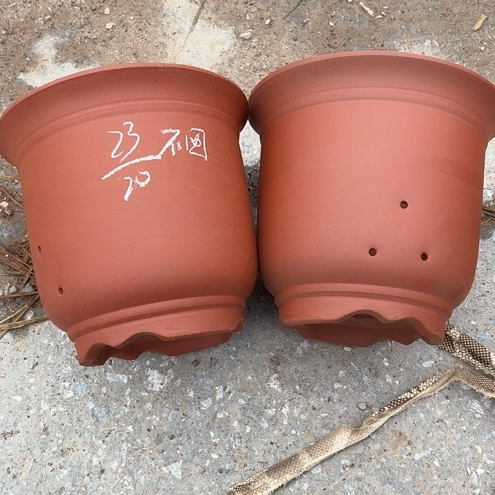 宜兴紫砂花盆，现货发