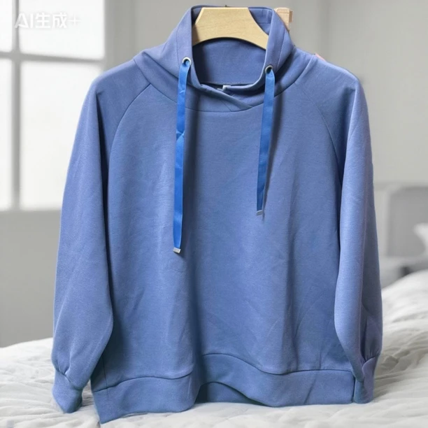 连帽常规款纯色宽松卫衣外套休闲春秋春季上衣