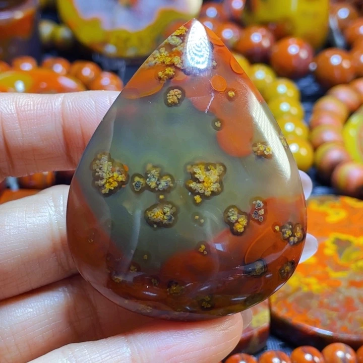 未镶嵌战国红吊坠玛瑙/玉髓