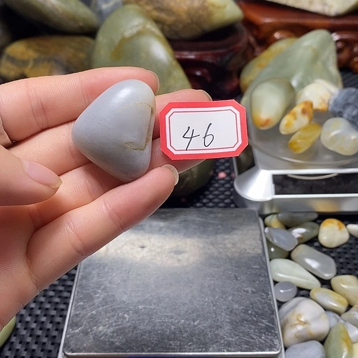 和田玉未镶嵌挂件46