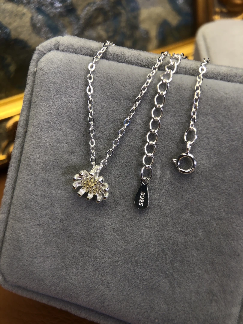 坠链均925银 Y0010 925银 FR★【入秋雏菊】项链