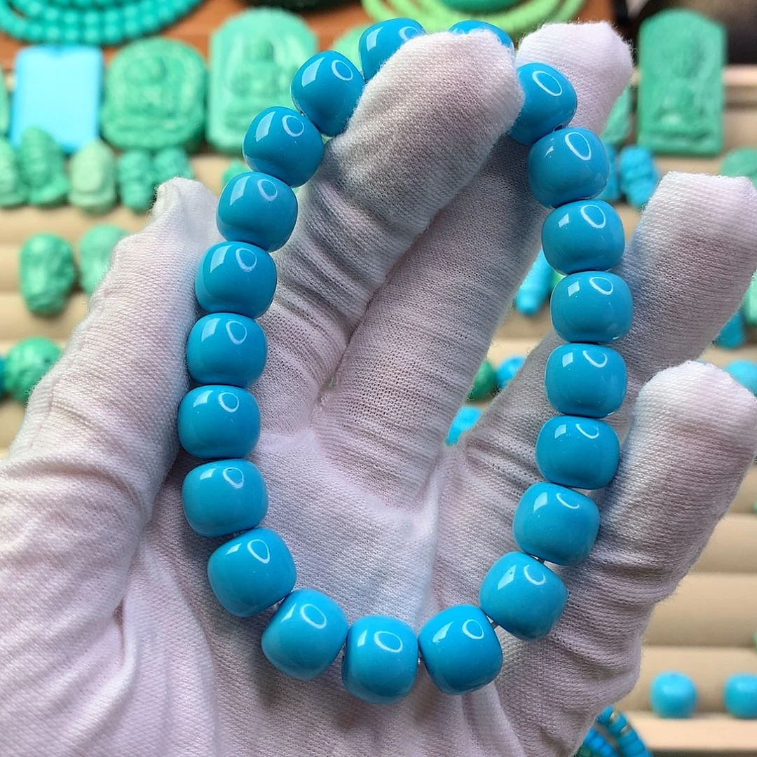 无非金属卡10.3蓝色老邢手串