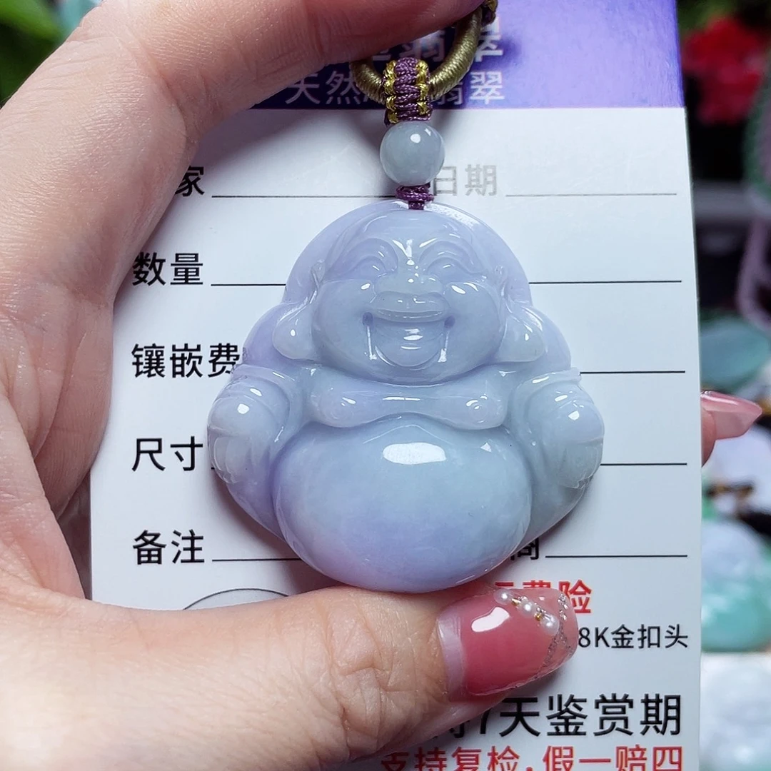 翡翠未镶嵌颈饰佛公27