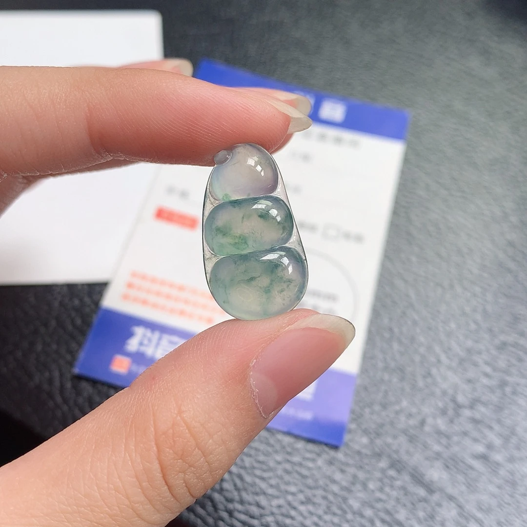 翡翠裸石缅甸天然A货翡翠冰种豆子