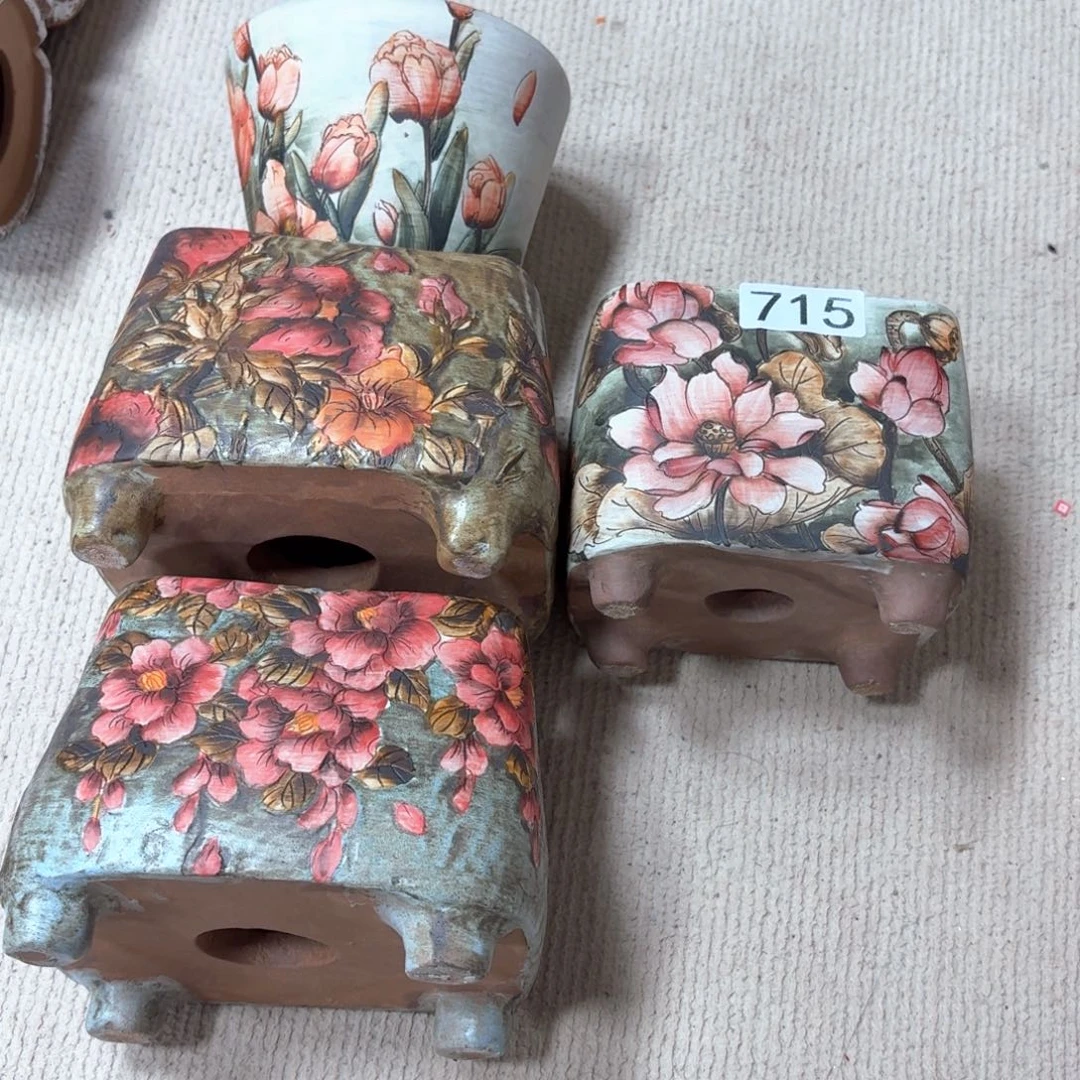 海***霞紫砂花盆陶瓷多肉花盆精品