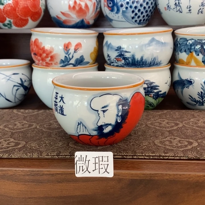 釉下老陶泥手工绘制