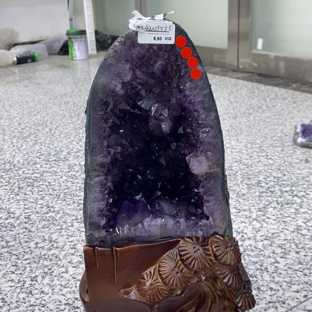 珠***仔未镶嵌水晶大型摆件（非配饰）紫水晶441