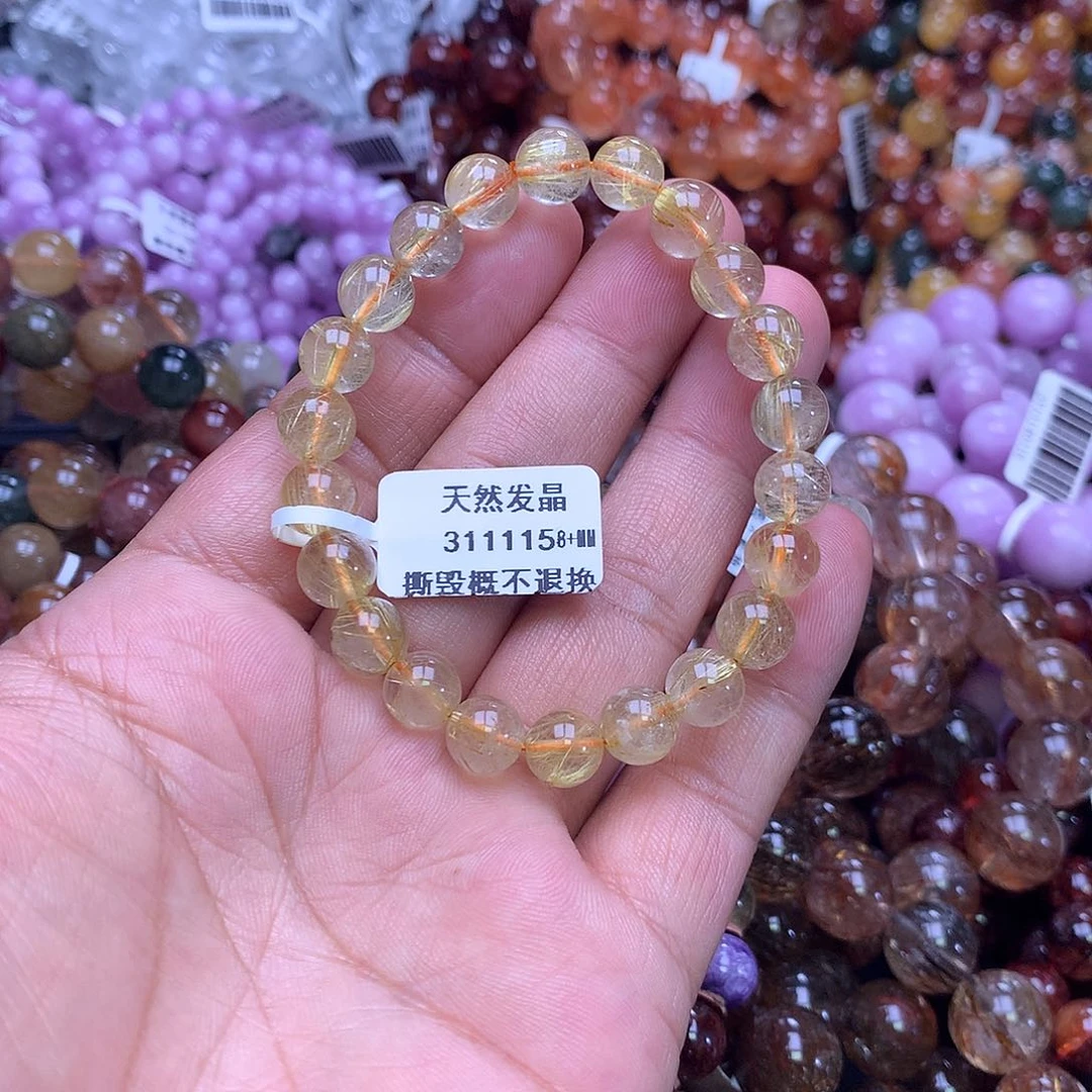 水晶手链未镶嵌，，