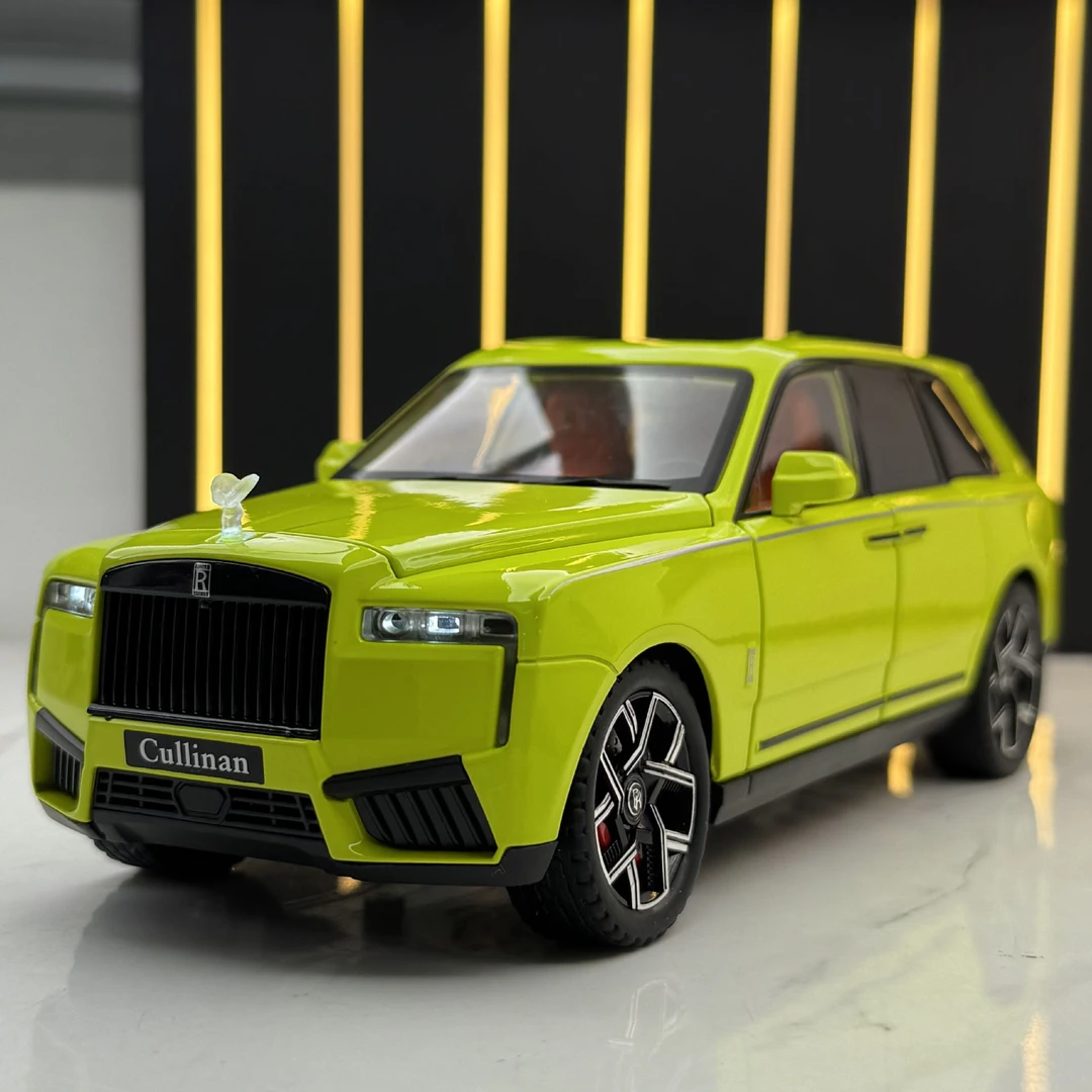 新款星空顶1:24库里南 合金汽车模型 潮玩收藏摆件灯光音效玩具车