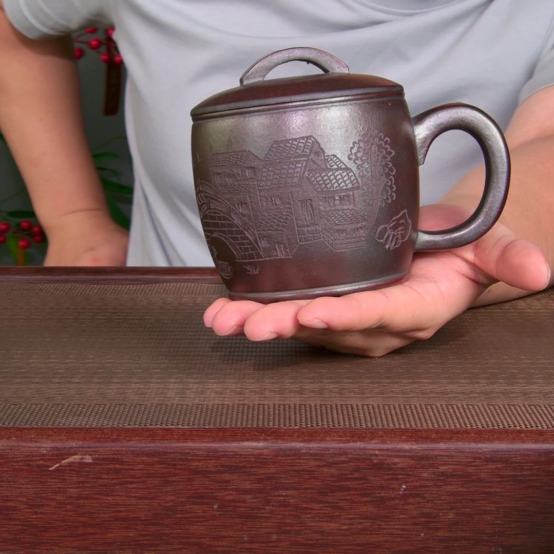 茶杯紫砂高货放漏