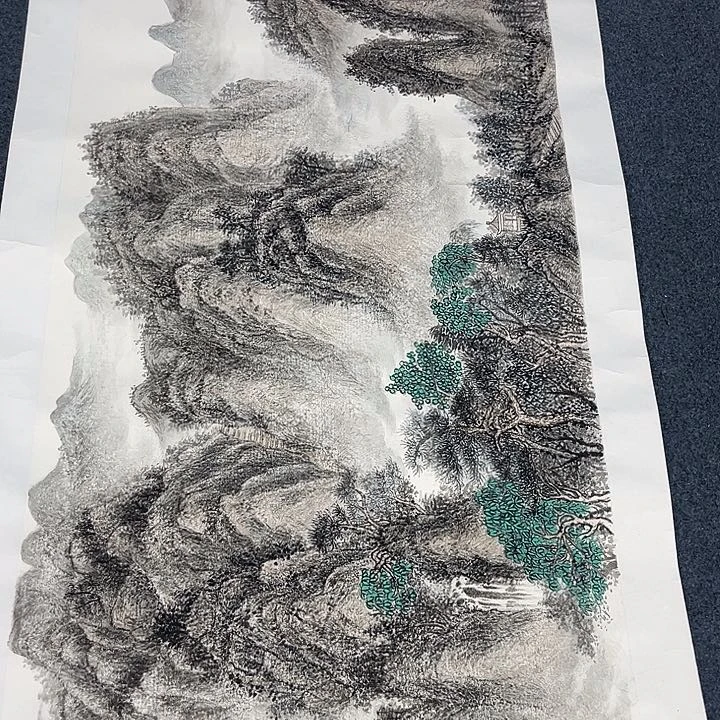 国画绘画作品多次