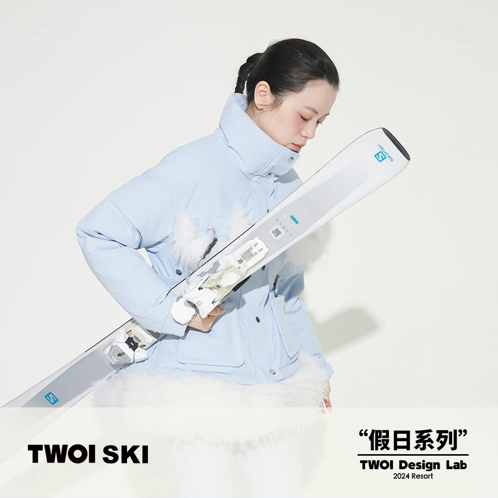 "小蓝兔"：珍藏款！可拆卸小奶兔绒绒毛！「蓬蓬收腰羽绒服」TWOI