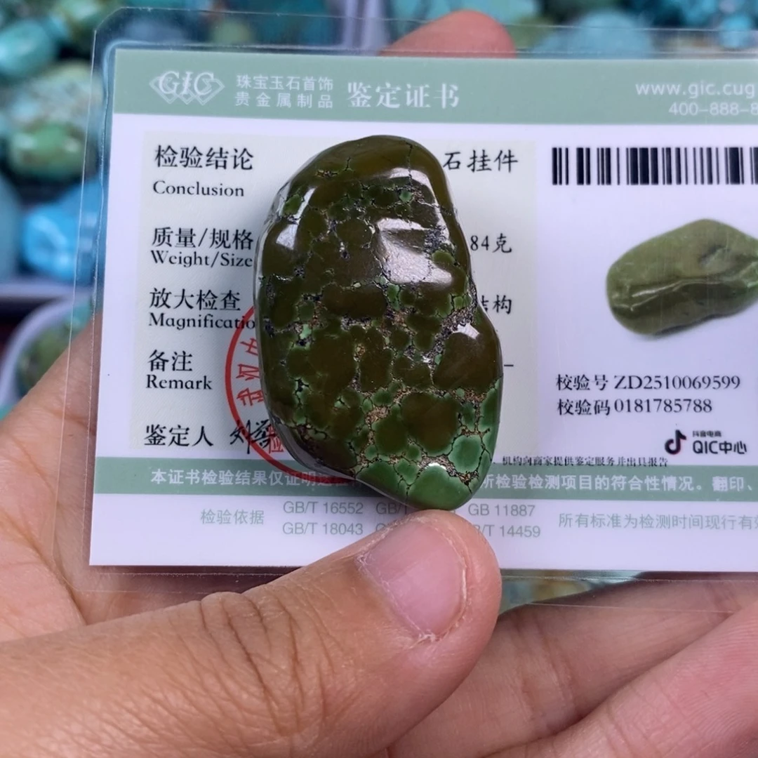 绿松石未镶嵌颈饰