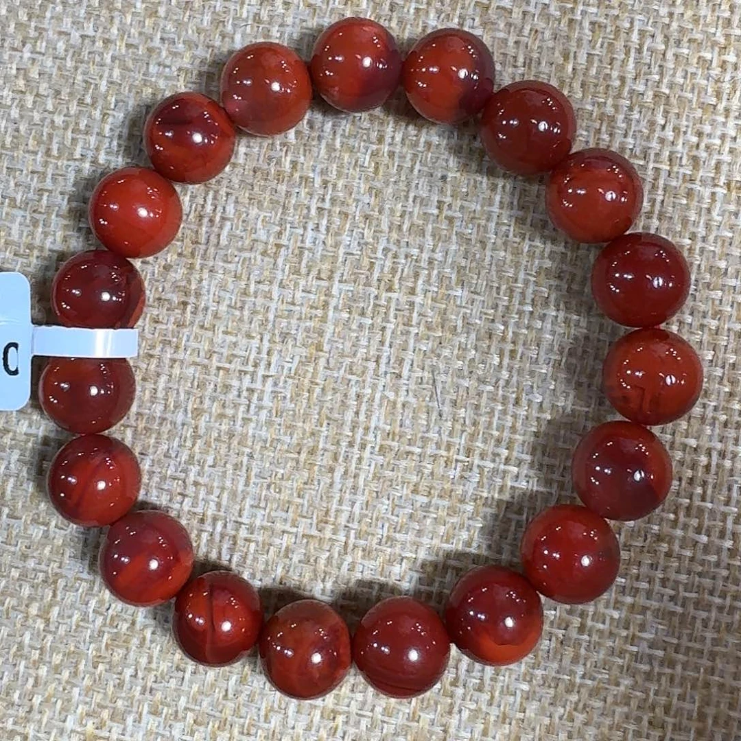 南红玛瑙未镶嵌手链手串原矿南红牛血火焰纹10