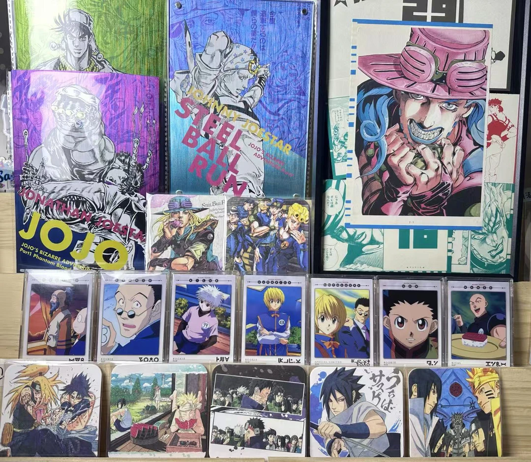 （盲盒代拆）jojo的奇妙冒险 金泽展金属明信片/杯垫/火影二弹杯垫