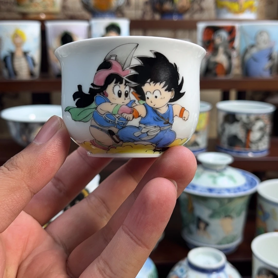 手绘七龙珠卢氏杯子