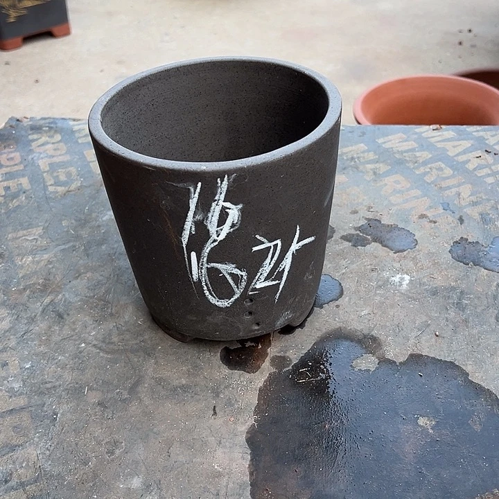 紫泥花盆透气花盆