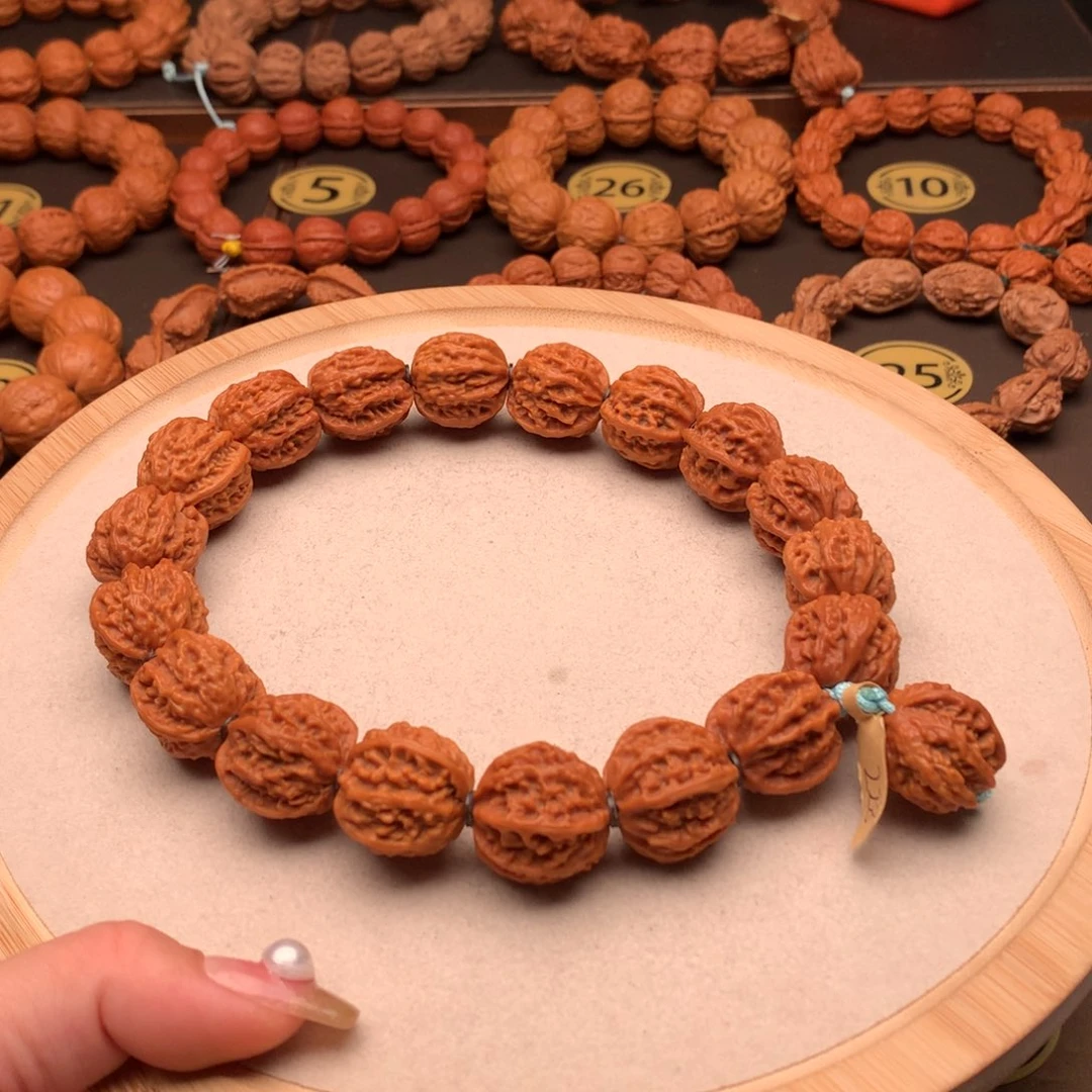 文玩核桃手串荔枝纹