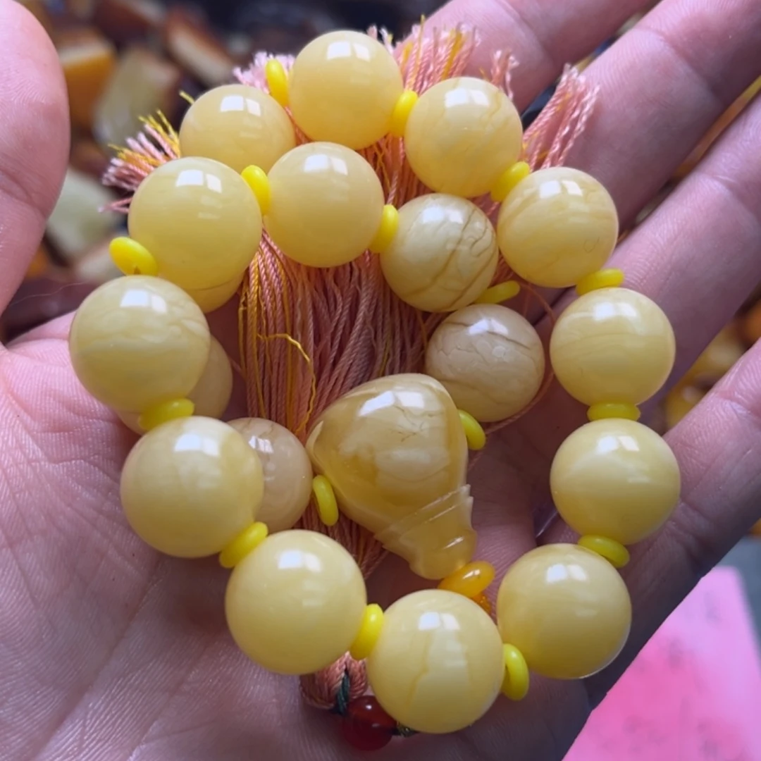 定制蜜蜡未镶嵌淡*123456789
