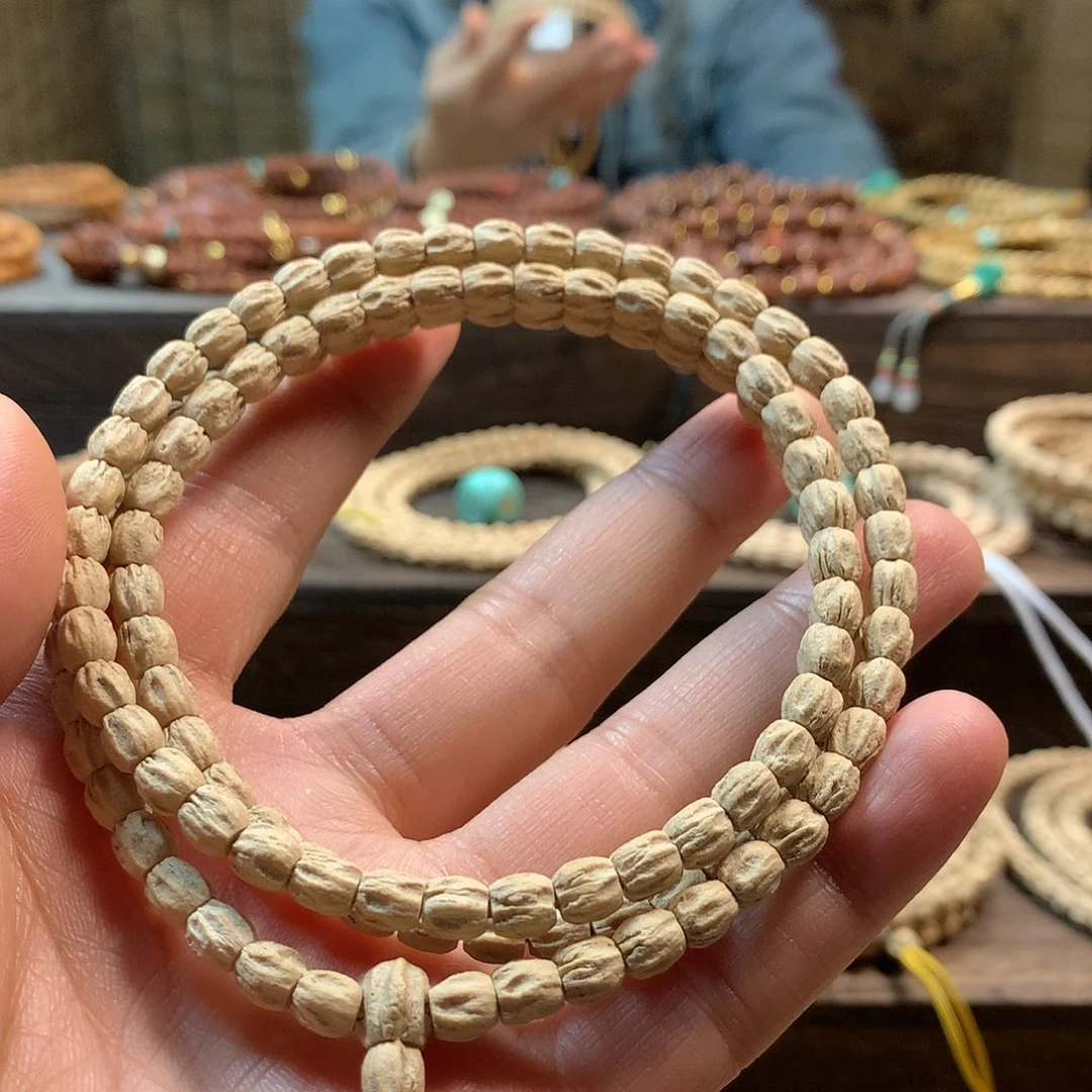 柏香籽/百香籽吊坠粉皮直桶顺鬼