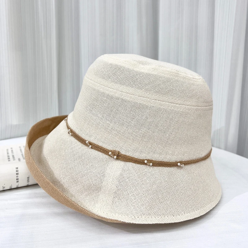 日本和纸帽子女春夏季太阳帽防紫外线遮阳帽防晒2023年时尚渔夫帽