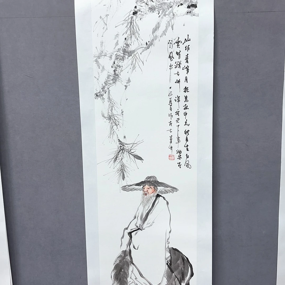 国画艺术家真人手绘