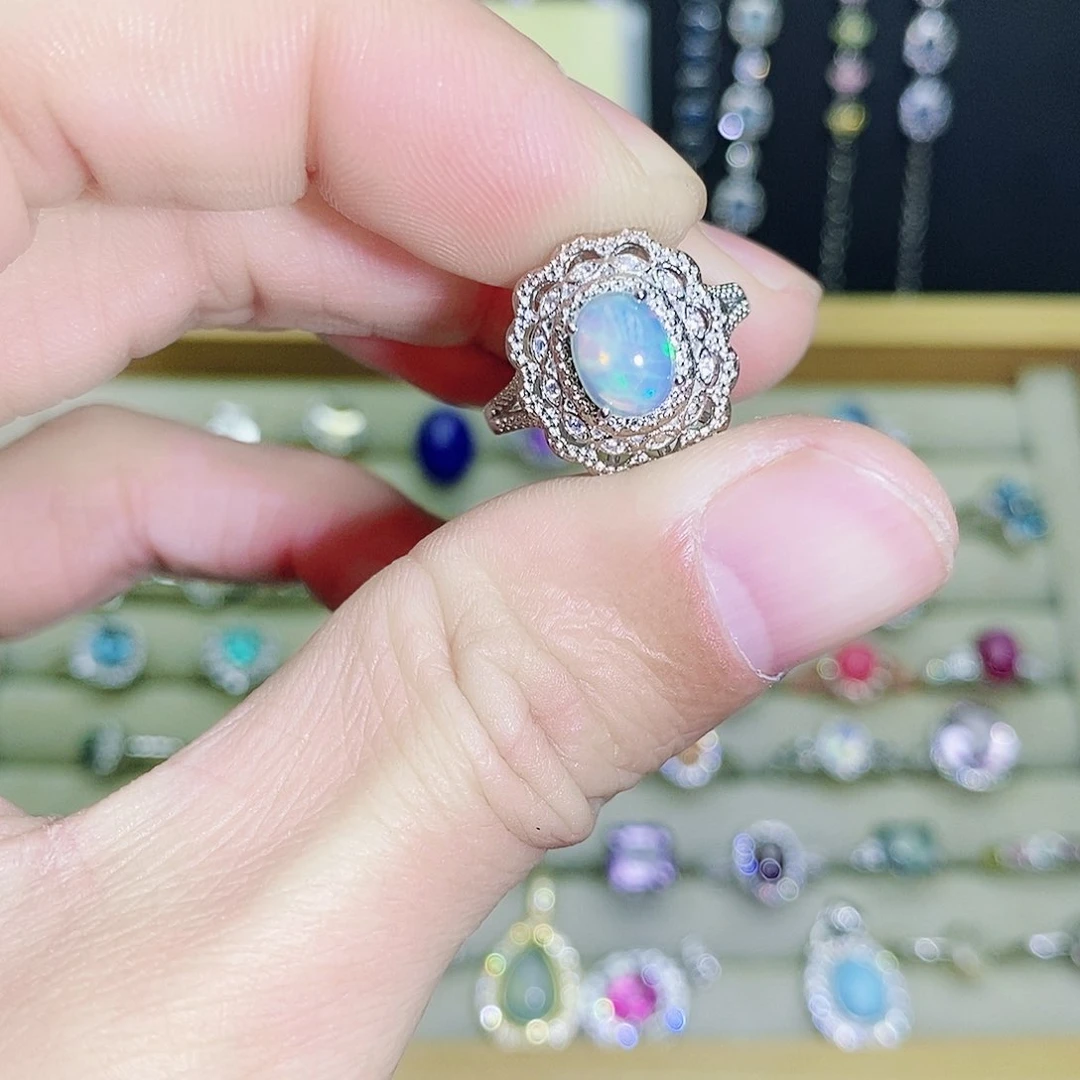 未镶嵌欧泊戒指566