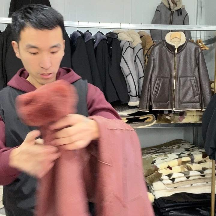 鹅绒羊皮毛一体羊皮制作过程