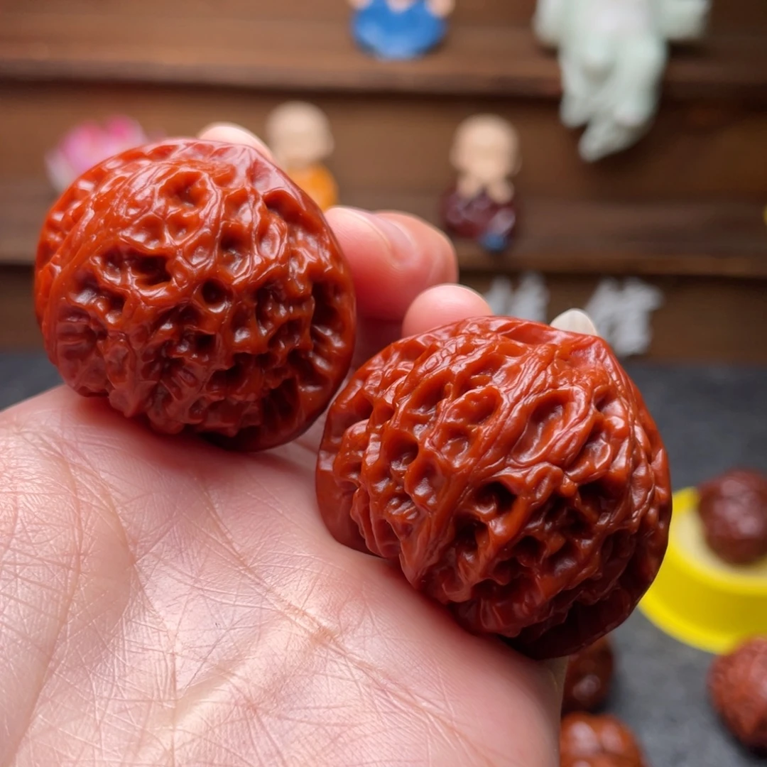 文玩核桃吊坠文玩核桃 手把件 宫灯 41