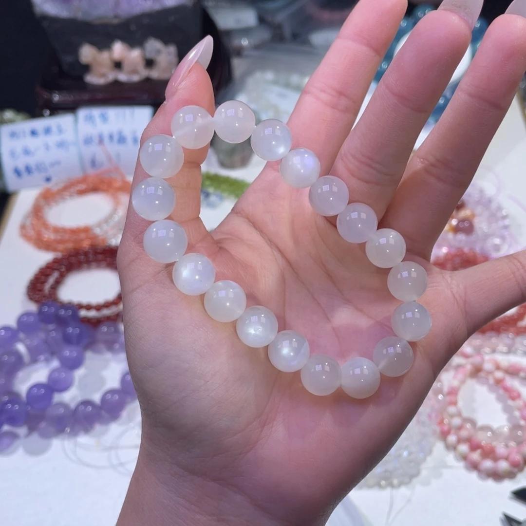 未镶嵌手链水晶小高货白月光10mm