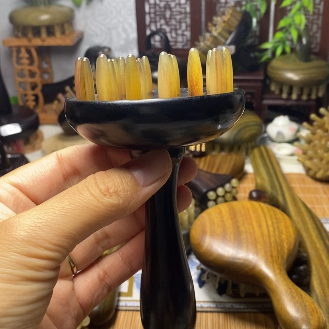 福利款羊角锥齿28按摩梳
