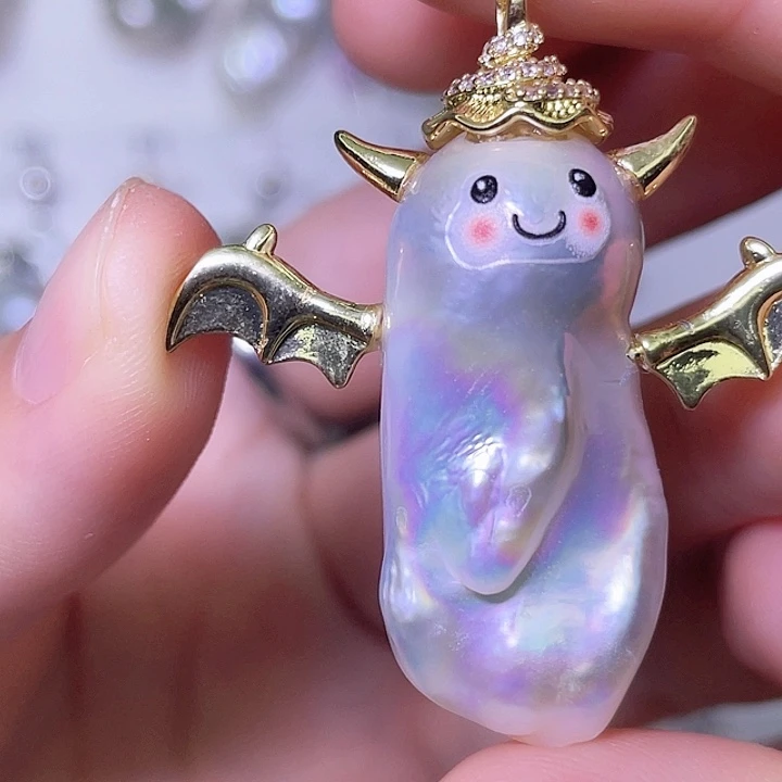 春***开淡水珍珠合金颈饰182