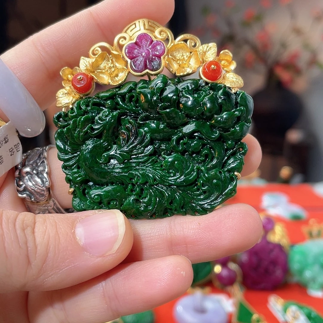 翡翠未镶嵌吊坠(不含链)福利