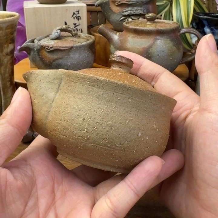 土器女士备前烧宝瓶孤品福利一口价