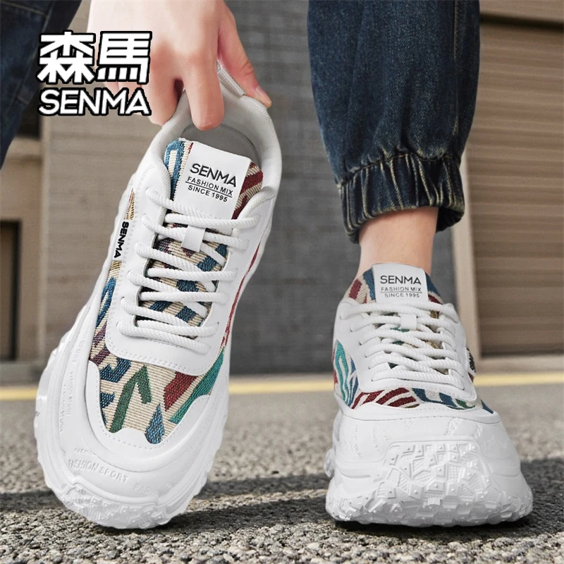 SENMA/森马男鞋夏季时尚百搭潮流老爹鞋男士防滑低帮轻便休闲潮鞋商品图