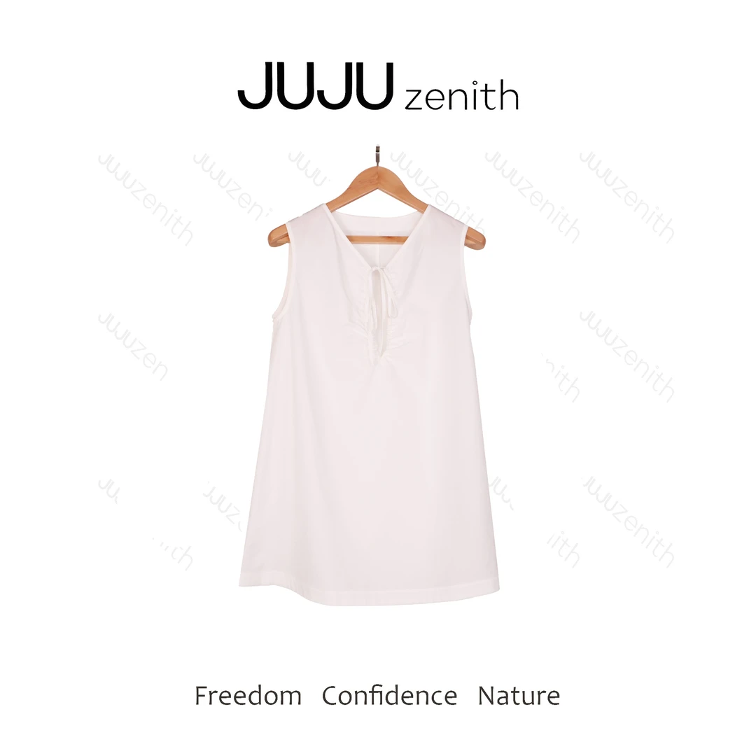 JUJU·春季新品时尚桑蚕丝棉无袖小衫