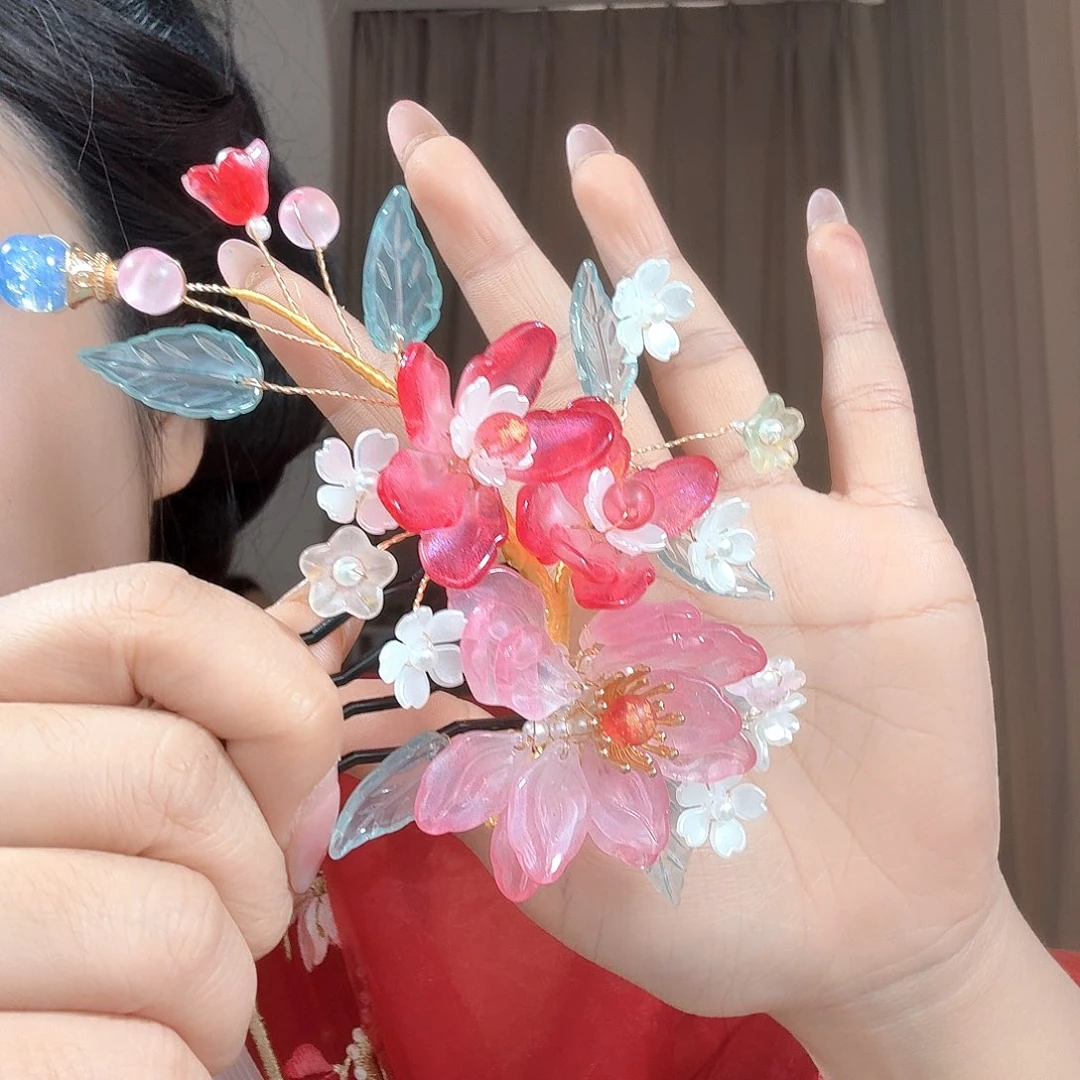 醋酸铁合金古风发簪