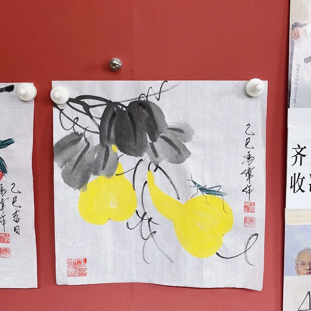 国画冯伟老师手绘国画作品音浩