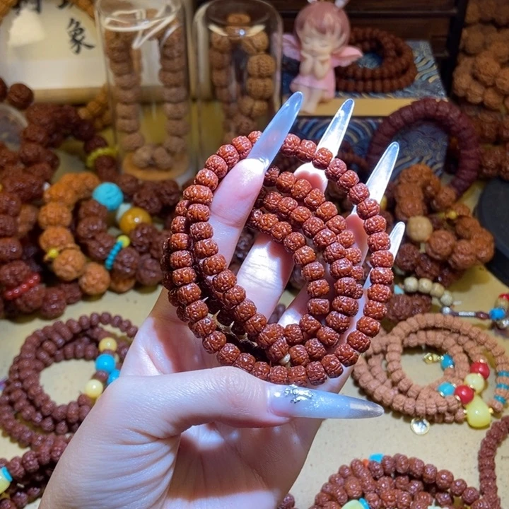 吊坠金刚菩提75玉化108颗藏切素