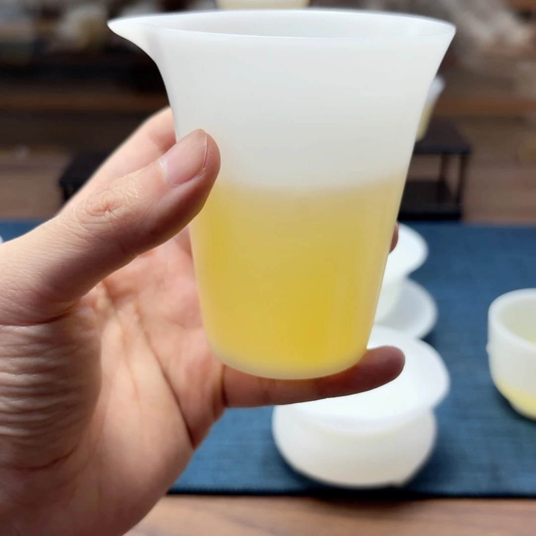 素烧薄胎璞玉冰种玉瓷茶具工厂