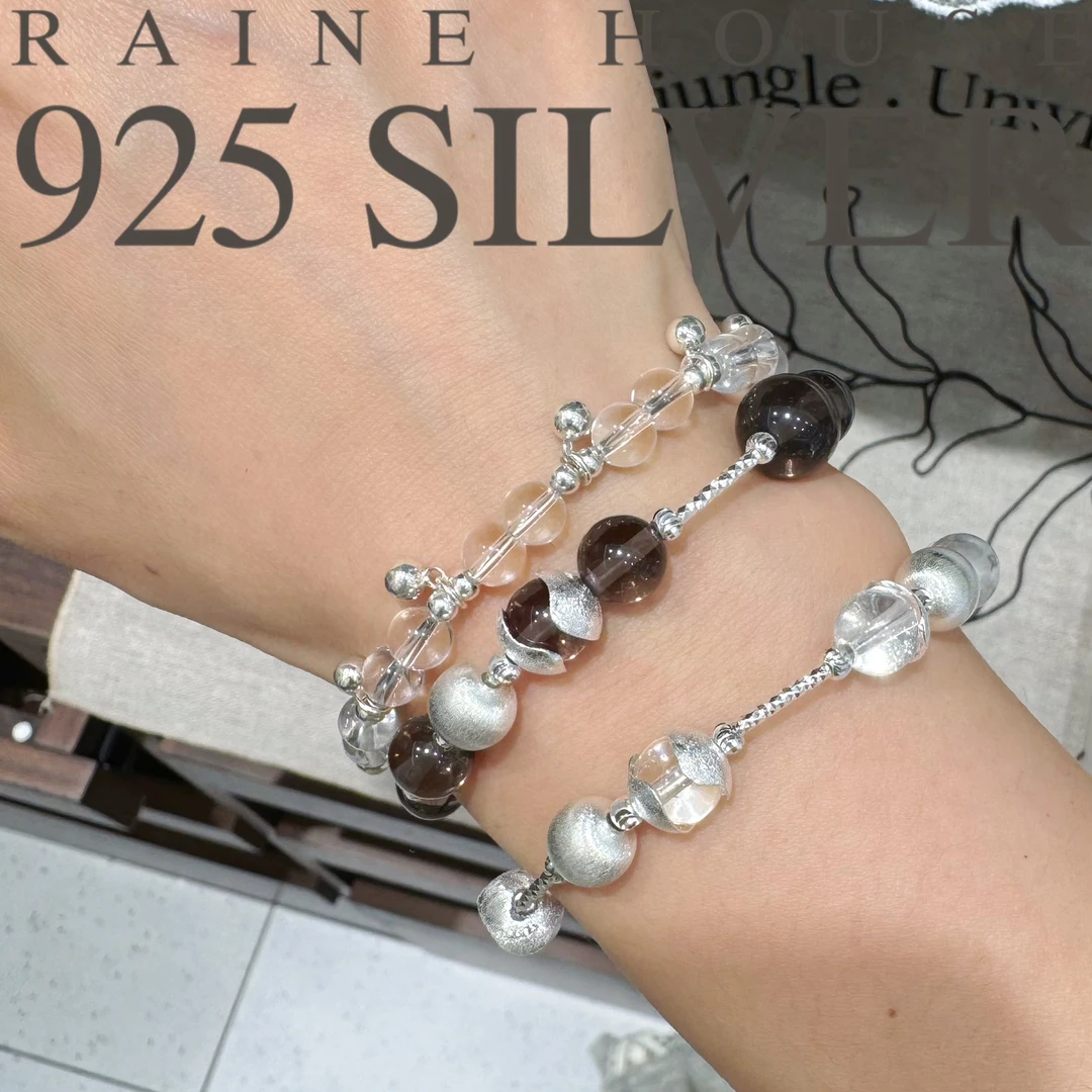 925银银制品 【三生石】S925银水水手串/手链