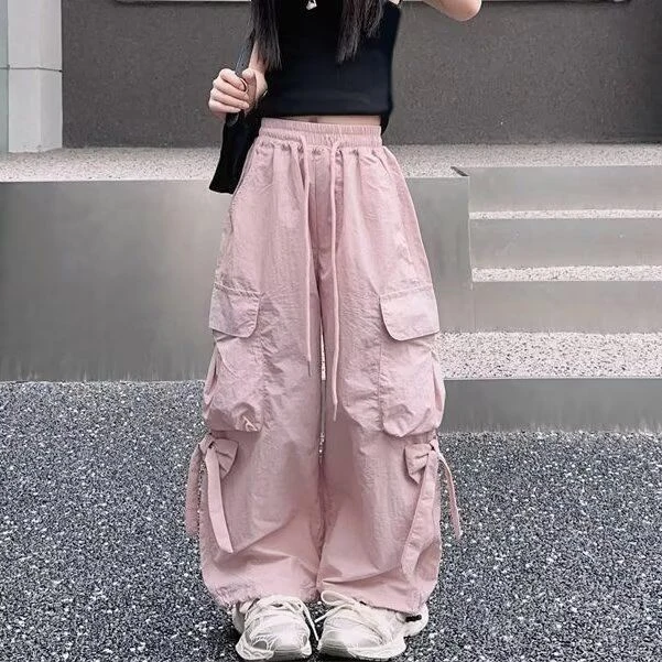 YeeHoO英氏【断码】2025春秋工装裤女童新款中大童潮酷爆款洋气松