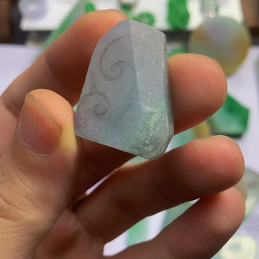 富***定制翡翠未镶嵌包工