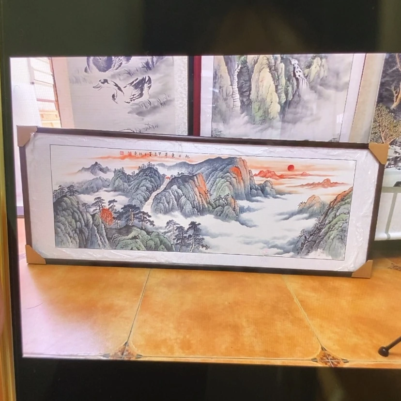 【闪购商品】国画炎***亚手绘国画带框