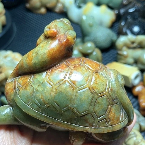 白玉菩提吊坠摆件