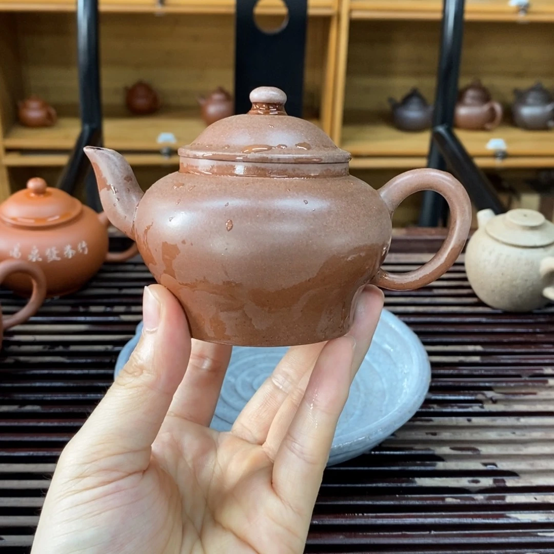 紫砂茶壶岁**歌160毫升紫泥宫灯
