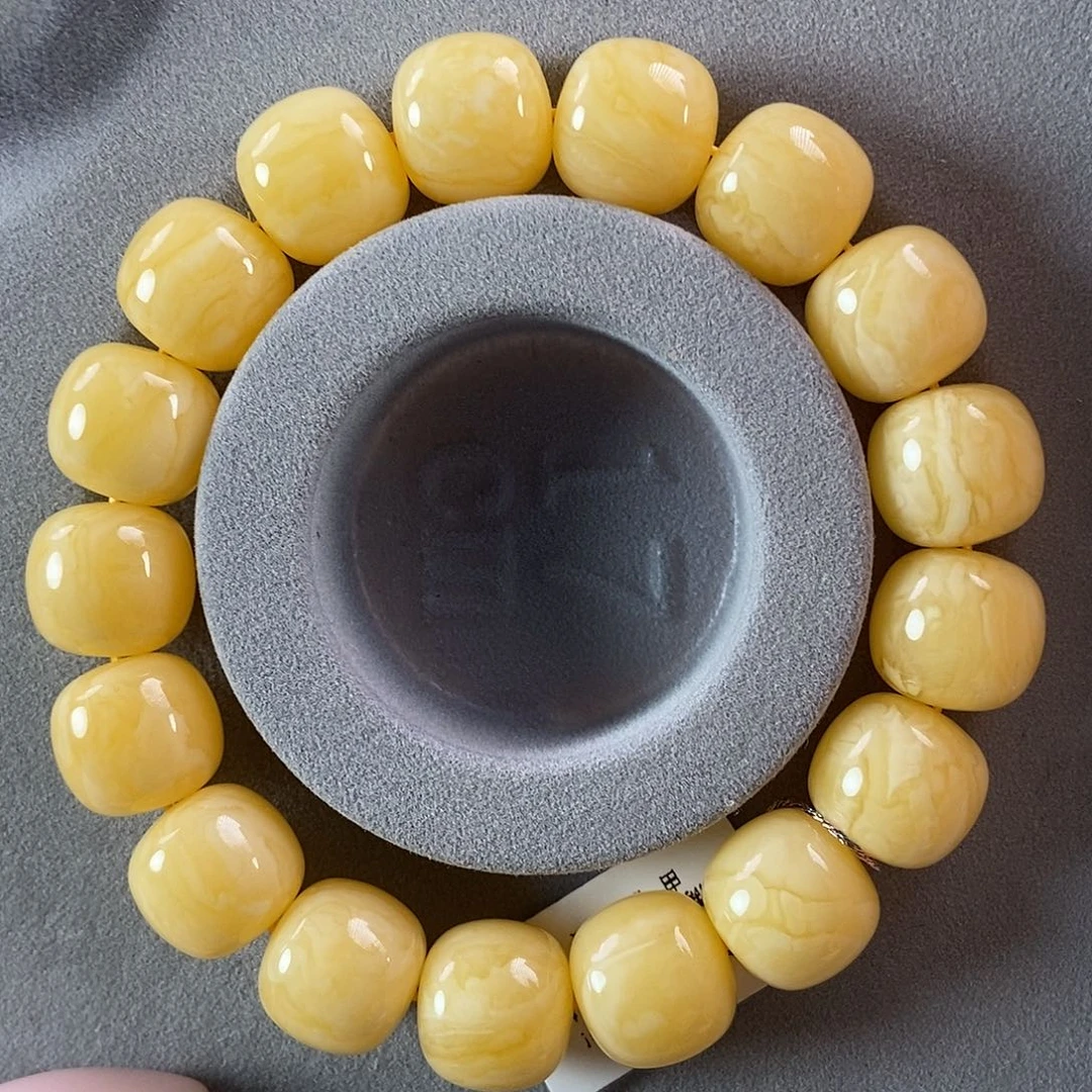 琥珀未镶嵌珠宝奇石13+ 24.64 同料虎皮纹浓蜡