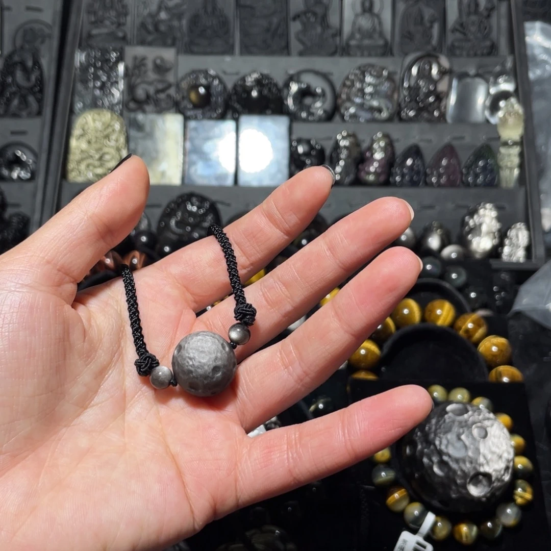 小***宗黑曜岩未镶嵌珠宝奇石