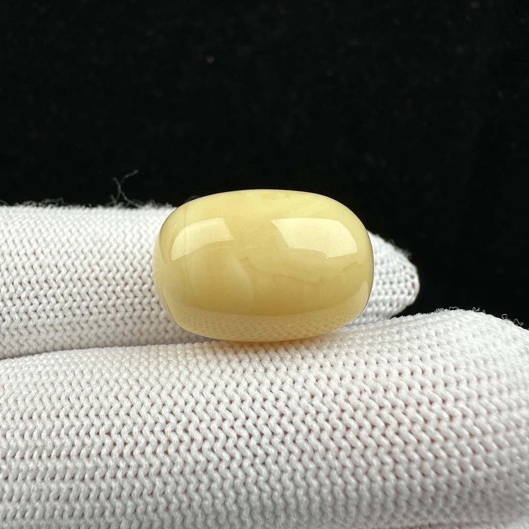 R3353天然蜜蜡制品 桶珠墩子13.5x19.2mm2.2克抖音基地发货